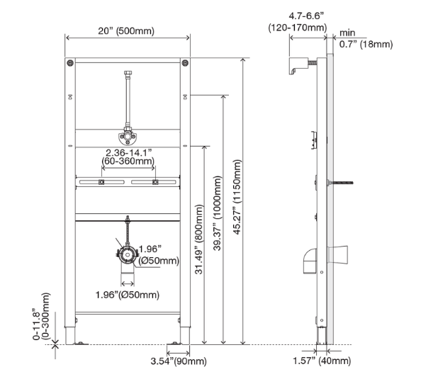 URINAL FRAME